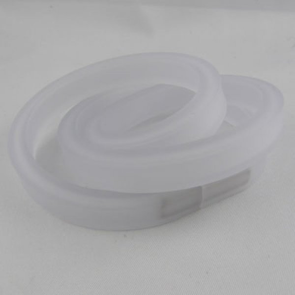 0,50 Cm PVC rect&aacute;ngulo hueco Blanco