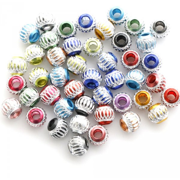 100 perles entretoise de 6 mm