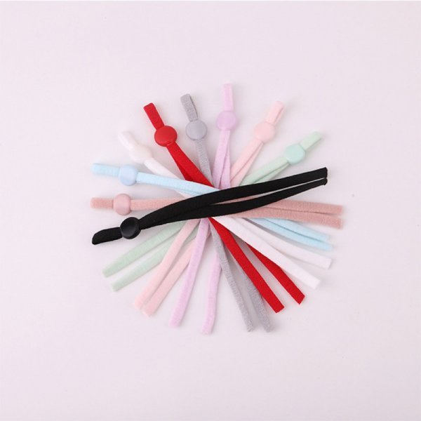 10 cintas de cord&oacute;n el&aacute;stico rosa con hebilla ajustable para...