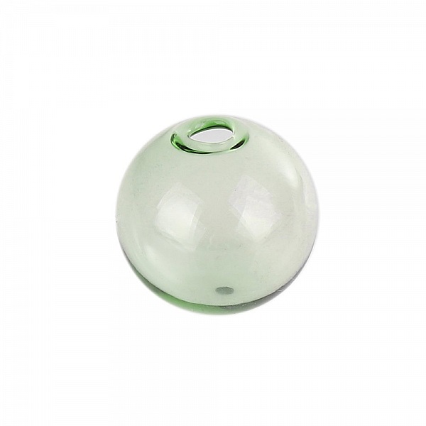 10 Bolas de vidrio redondas 12mm Verde para rellenar