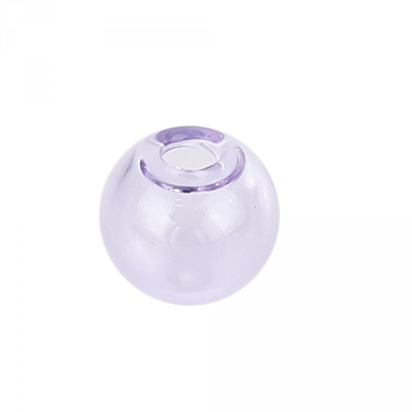 10 Bolas de vidrio redondas 12mm Morado para rellenar