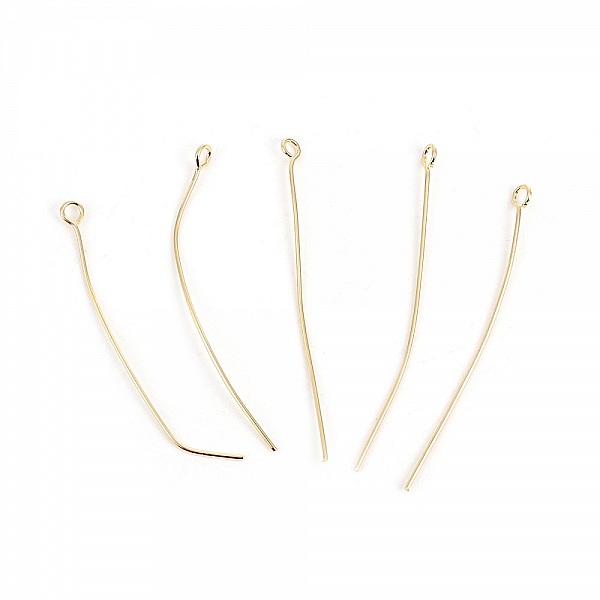 10 clavos c&aacute;ncamo de 50 mm chapado en oro de 18 quilates