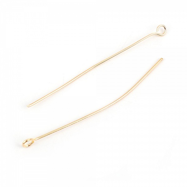 10 clavos c&aacute;ncamo de 50 mm chapado en oro de 18 quilates