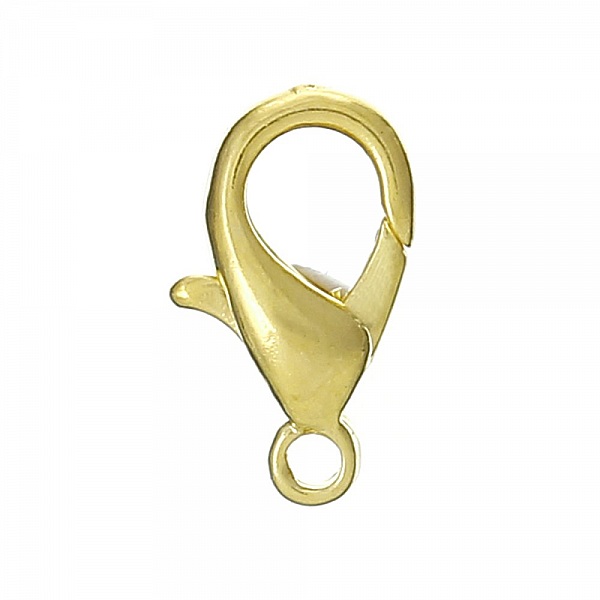 10 Mosquetones 10 x 06 mm dorados