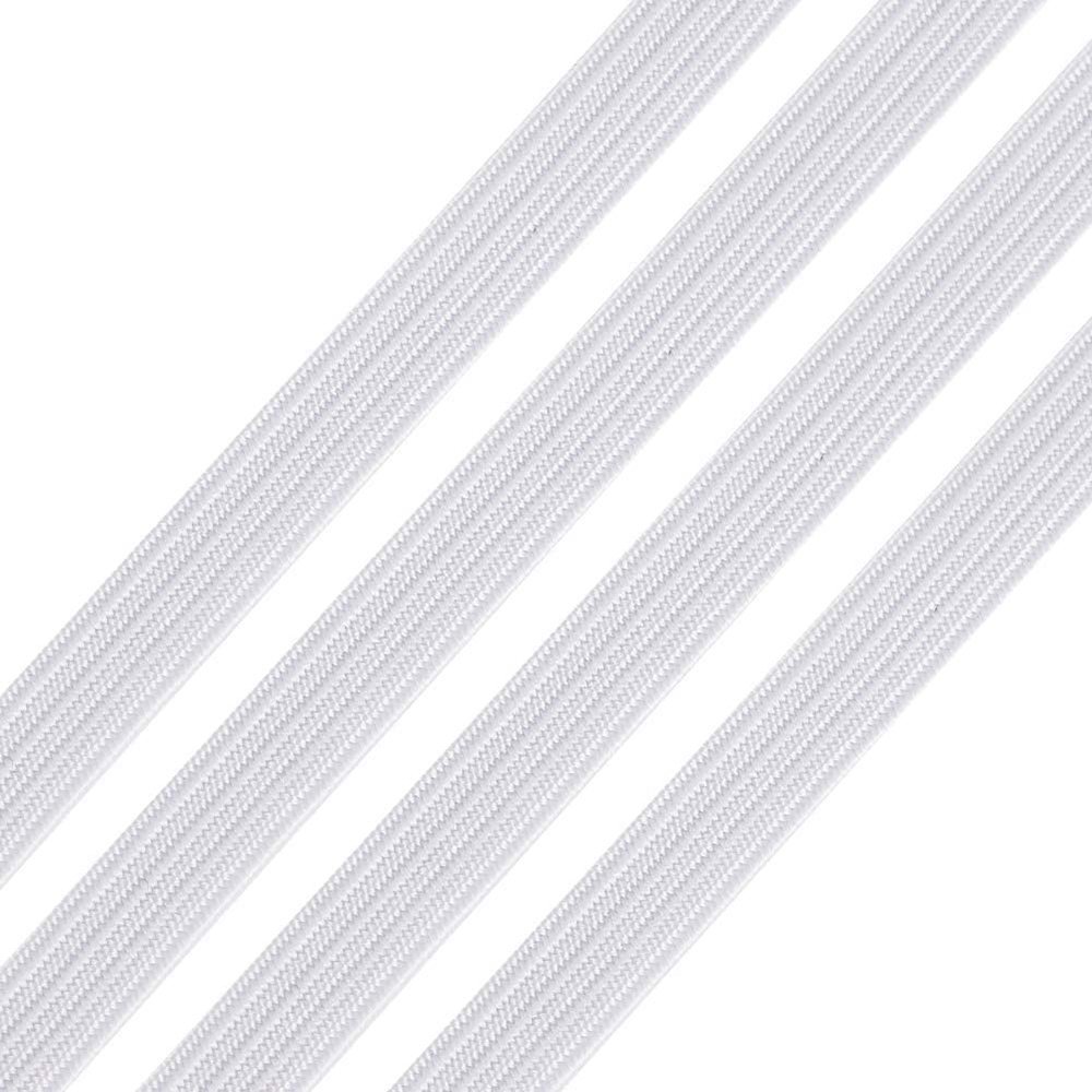 10 Metros Máscara Plana Elástica 5 mm BLANCA N°02