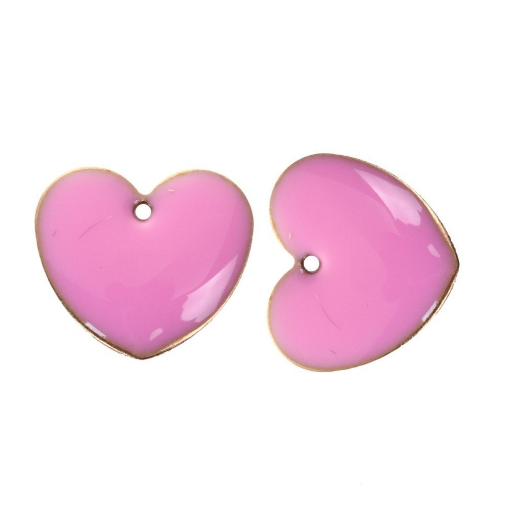 10 lentejuelas plateadas esmaltadas doble cara corazón N°07