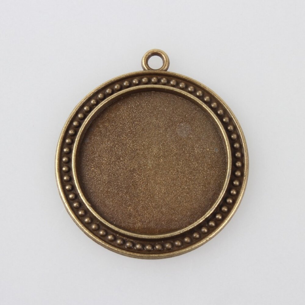10 x 30mm bronce cabujón titulares, cabujón colgantes 88AB 