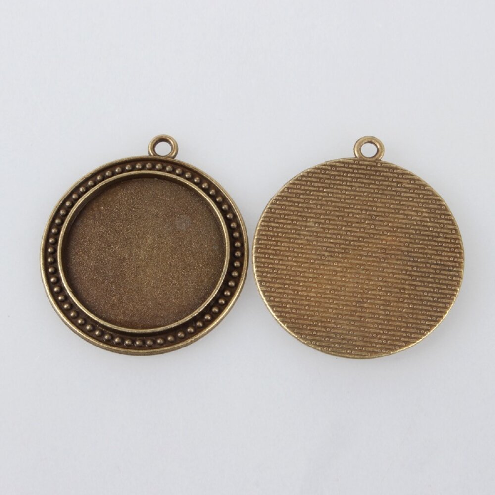 10 x 30mm bronce cabujón titulares, cabujón colgantes 88AB 