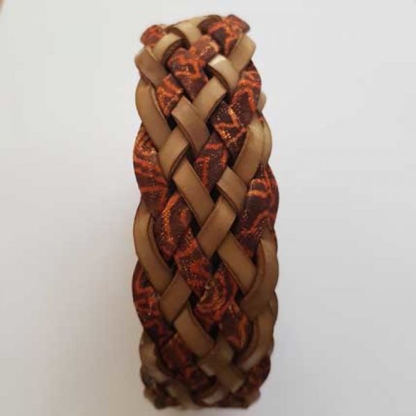 1.27 m&egrave;tre cuir tress&eacute; n&deg;28 30 mm
