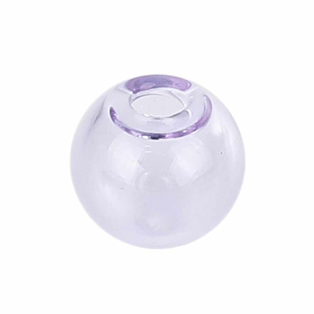 1 Bola de cristal redonda para rellenar Morado de 16 mm