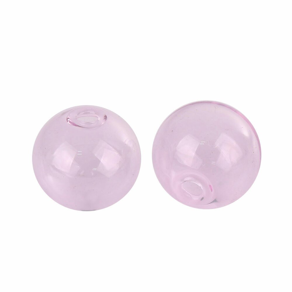 1 Bola de cristal redonda para rellenar 12mm Rosa