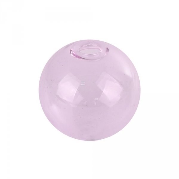 1 x Bola de cristal redonda rosa de 20 mm para rellenar