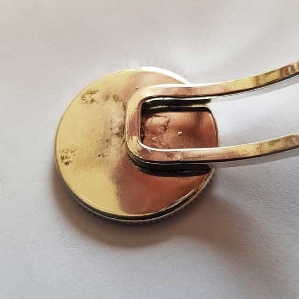 1 Bracelet support cabochon + 1 cabochon verre 25mm N&deg;02