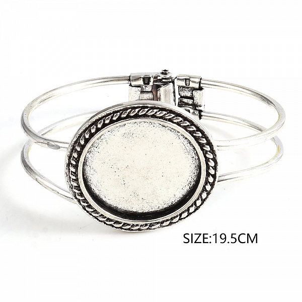 1 Bracelet support cabochon + 1 cabochon verre 25mm N&deg;03