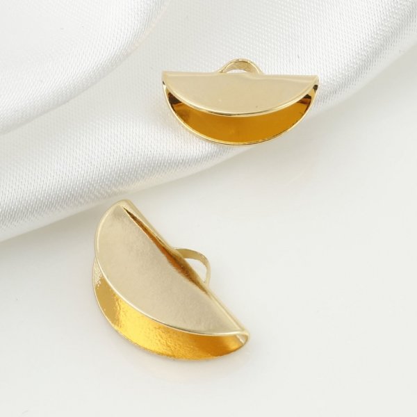 1 media luna dorada 35 x 18 mm