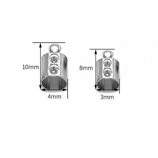 1 punta de pegamento de acero inoxidable 3mm x 8mm