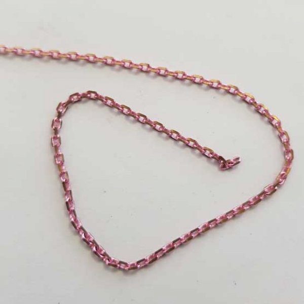 1 m&egrave;tre de chaine plate Rose Dor&eacute; N&deg;07 03 x 01mm