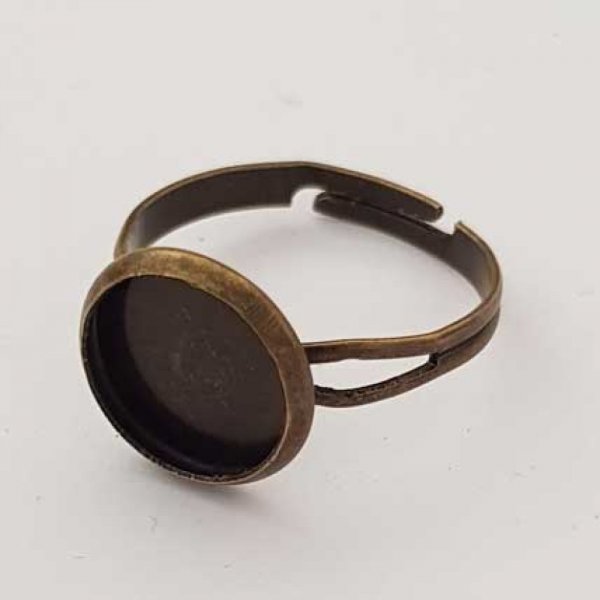 1 support bague r&eacute;glable de 10 mm Bronze N&deg;20