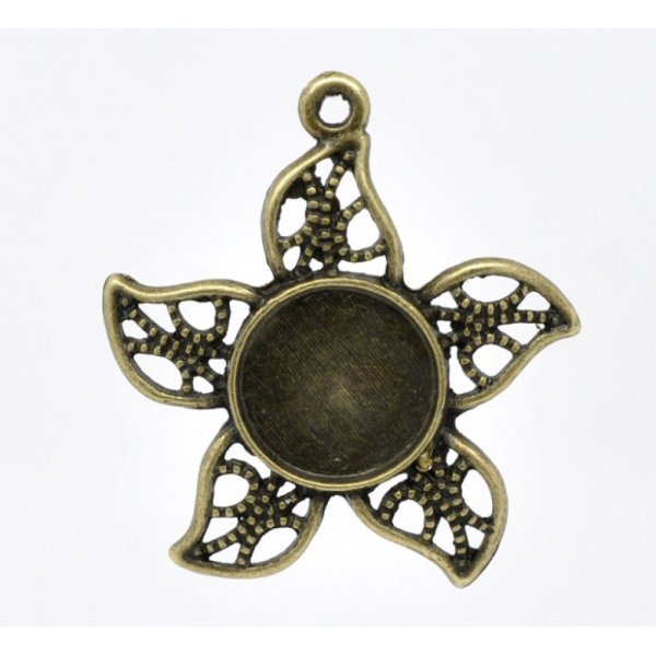 1 soporte para cabuj&oacute;n 12 mm N&deg;08 Bronce