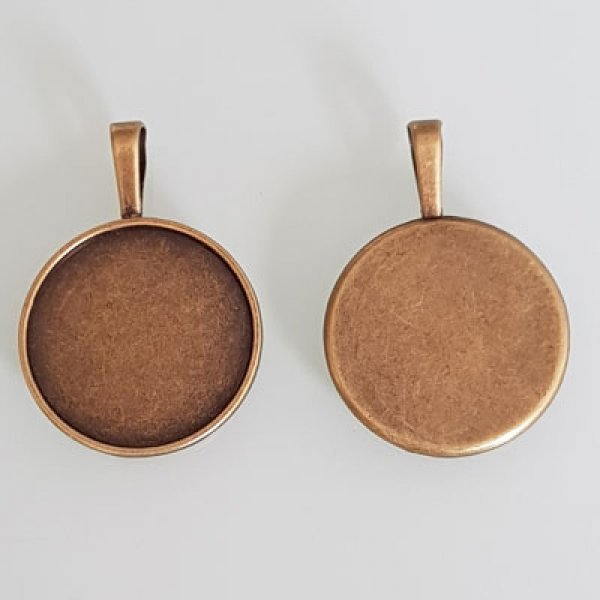 1 soporte para cabuj&oacute;n 25 mm N&deg;01 Bronce