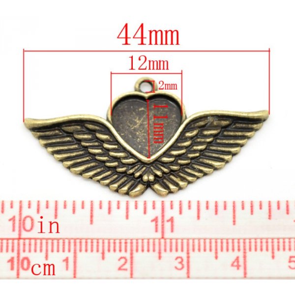 1 soporte cabuj&oacute;n Coraz&oacute;n N&deg;02 Bronce