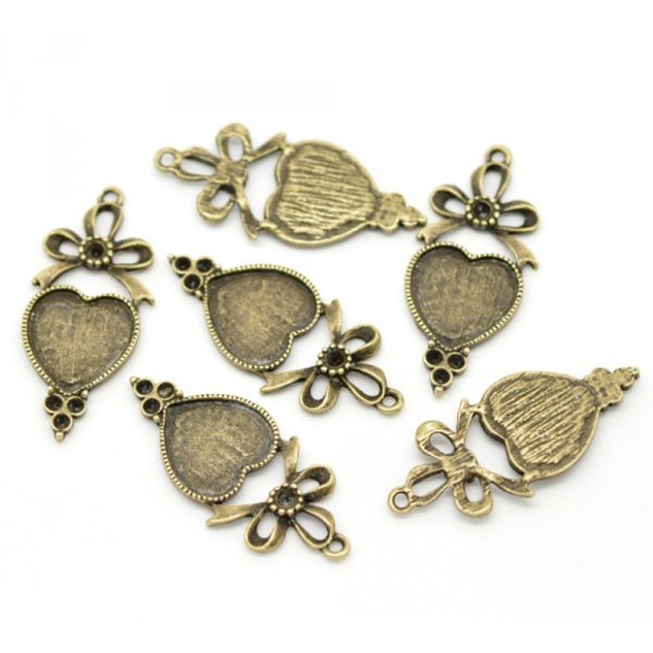 1 soporte cabuj&oacute;n Coraz&oacute;n N&deg;03 Bronce