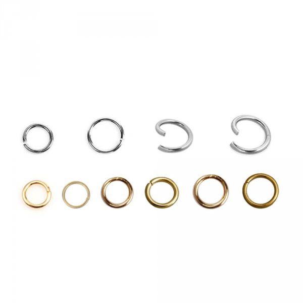 20 Anillos de junta abierta 04 mm Acero inoxidable n&ordm; 01-02