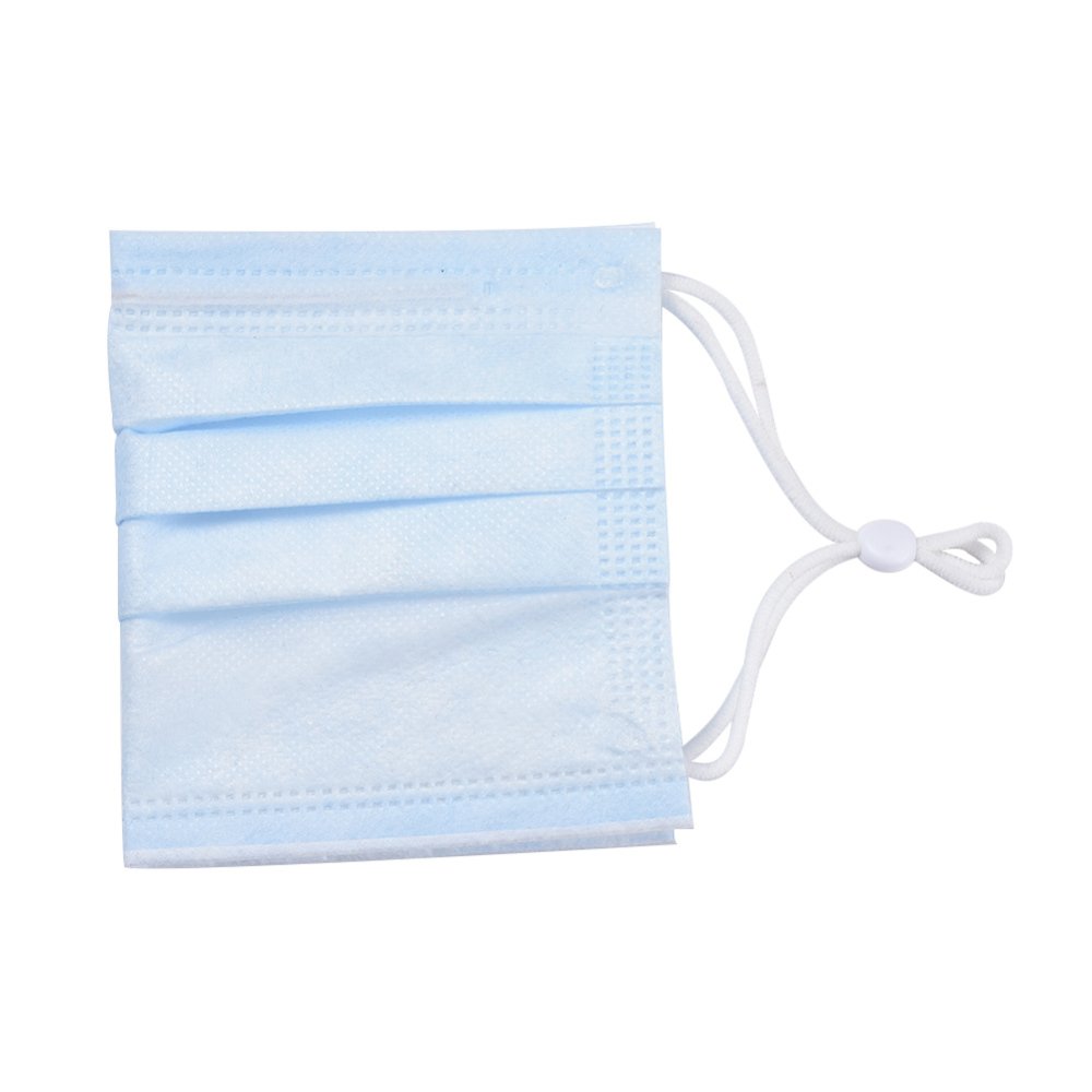 20 cintas de cordón elástico blanco con hebilla ajustable para máscara.