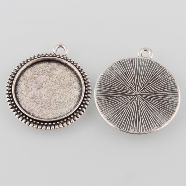 20 x 20mm plata cabuj&oacute;n titulares, cabuj&oacute;n colgantes 34AS