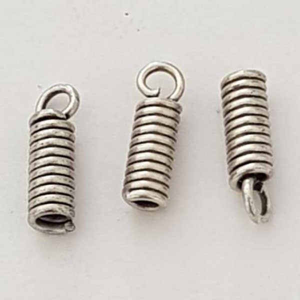 2 Embouts &agrave; coller Pour Cordon Serre Cable ressort 10 x 3 mm