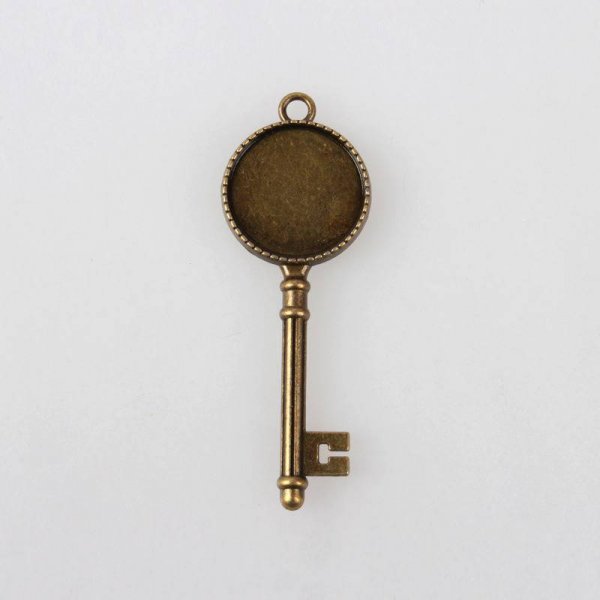 2 x 20mm bronce cabuj&oacute;n titulares, cabuj&oacute;n colgantes 132AB 