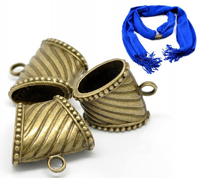 3 Lazos de bufanda N&deg;17 Bronce