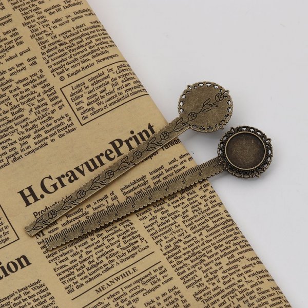 3 marcap&aacute;ginas regla cabuj&oacute;n 20 mm N&deg;01 Bronce