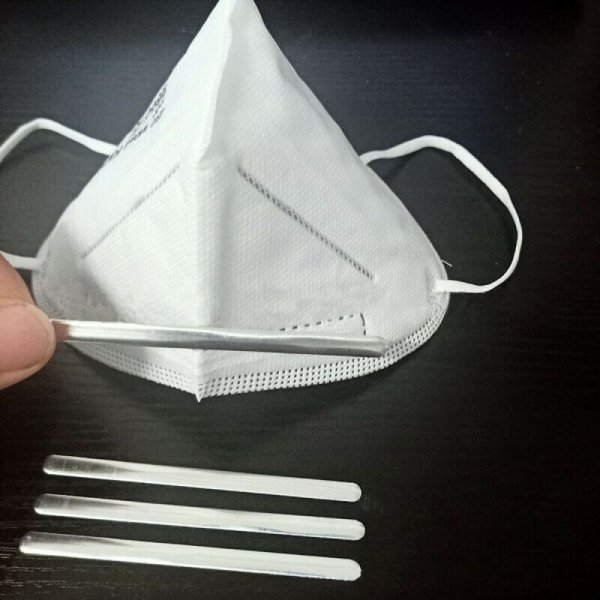 500 piezas Cinta puente nasal Accesorio m&aacute;scara t&eacute;rmica N&deg;01 Barra nasal Pinza nasal para m&aacute;scara.