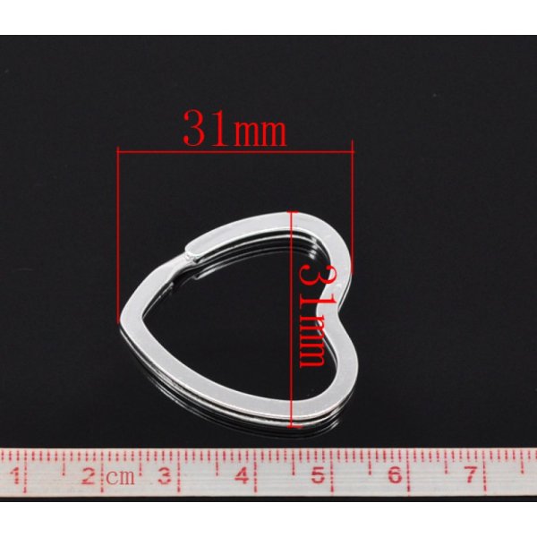 Llavero en forma de coraz&oacute;n 31 x 31 mm