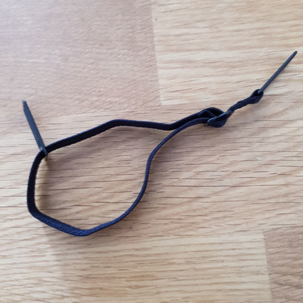 Correa elástica Extensión de máscara ajustable Gancho para la oreja Extensión de máscara negra