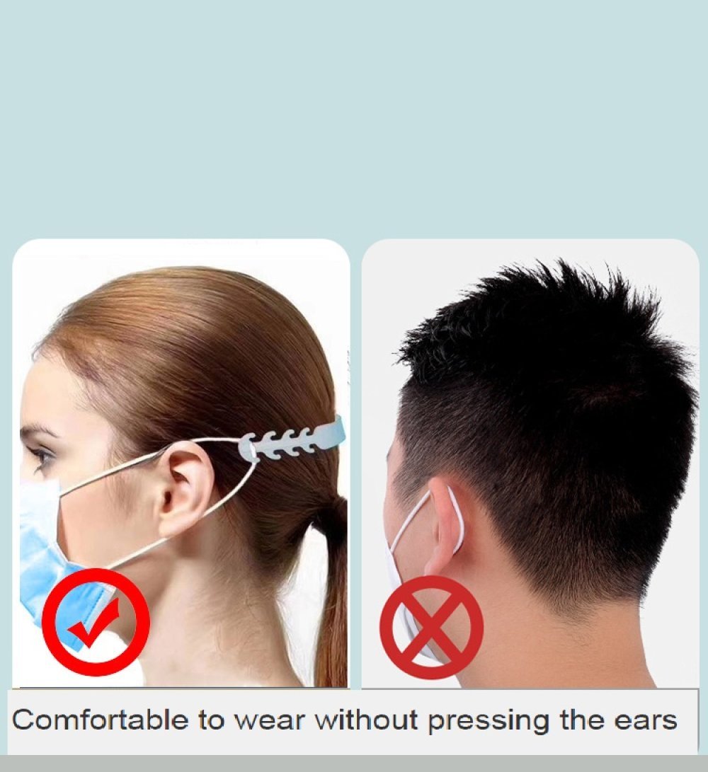 Correa elástica Protector de oídos ajustable, resistente al dolor de oídos Morado