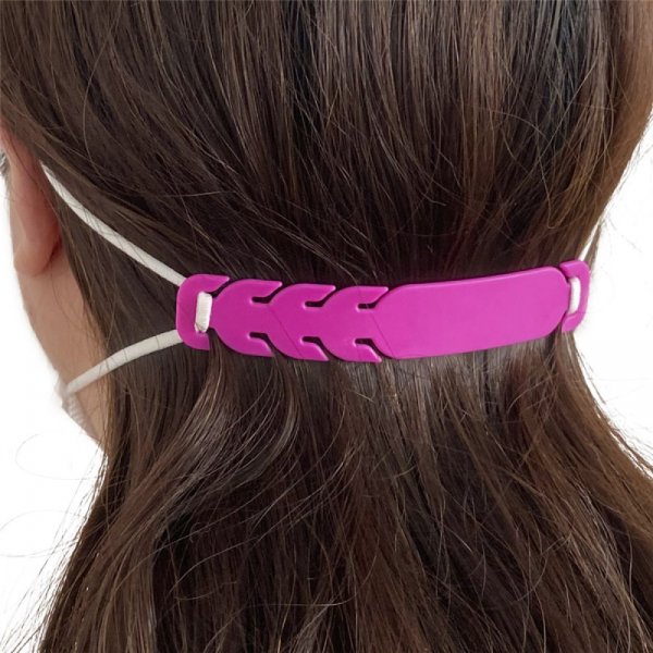 Cinta el&aacute;stica Protector auricular ajustable para m&aacute;scara N&deg;02 Fushia