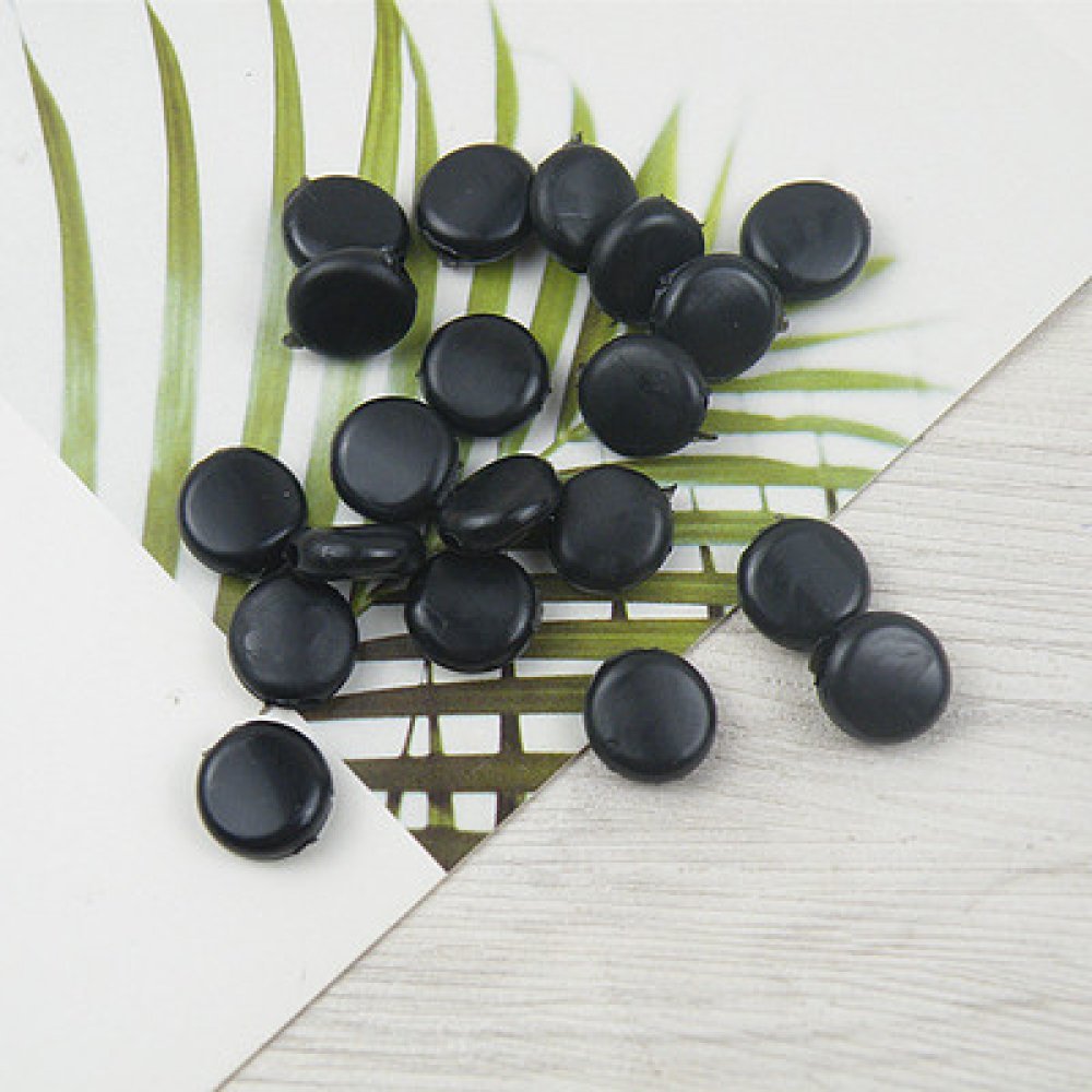 Lazo elástico de sujeción Guijarro de caucho negro N°02 x 10 piezas