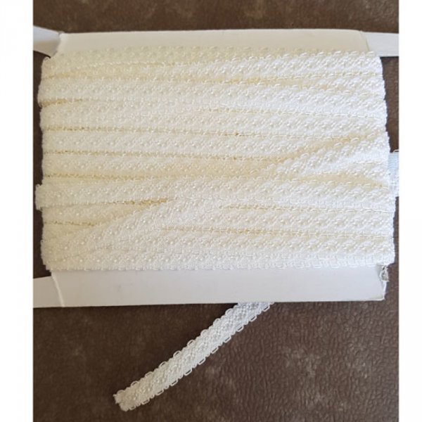 Por metros El&aacute;stico blanco fantas&iacute;a 11 mm.