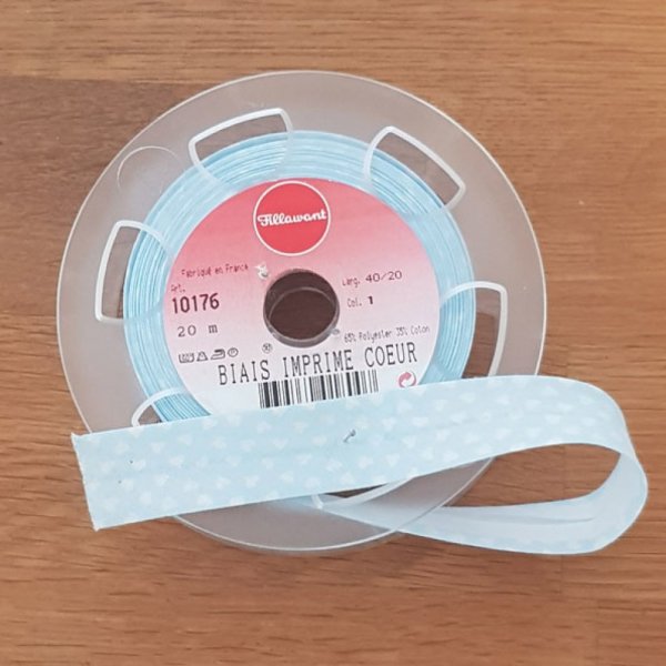 Bies Fancy coraz&oacute;n todo textil 1 Meter cuello 01