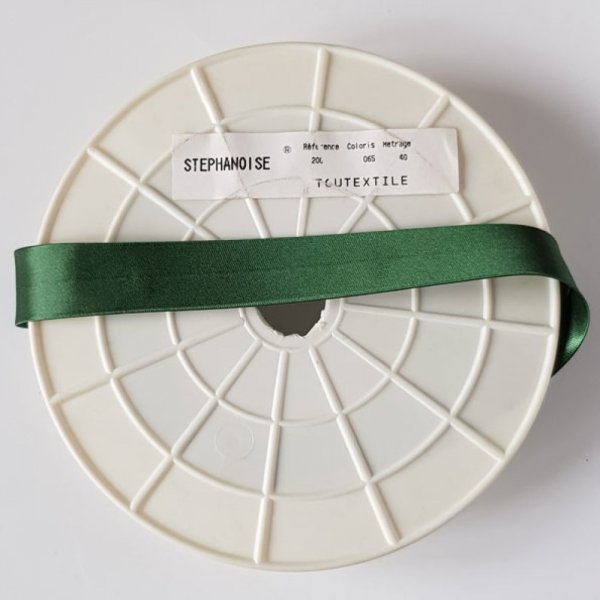 Bies Liso Todo Raso Textil 1 Metro cuello 65 Marr&oacute;n Oscuro