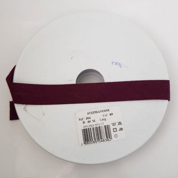 Todo textil liso bies 1 Cuello metro 89 Malva oscuro