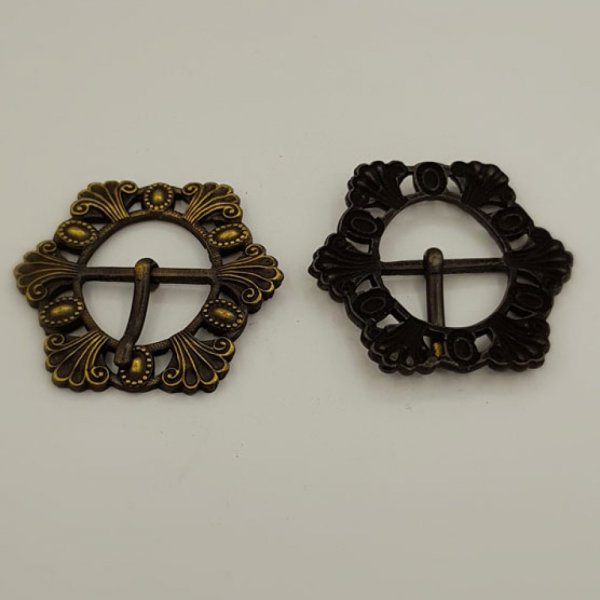 Boucle de ceinture Vieux Laiton en Zamac N&deg;05