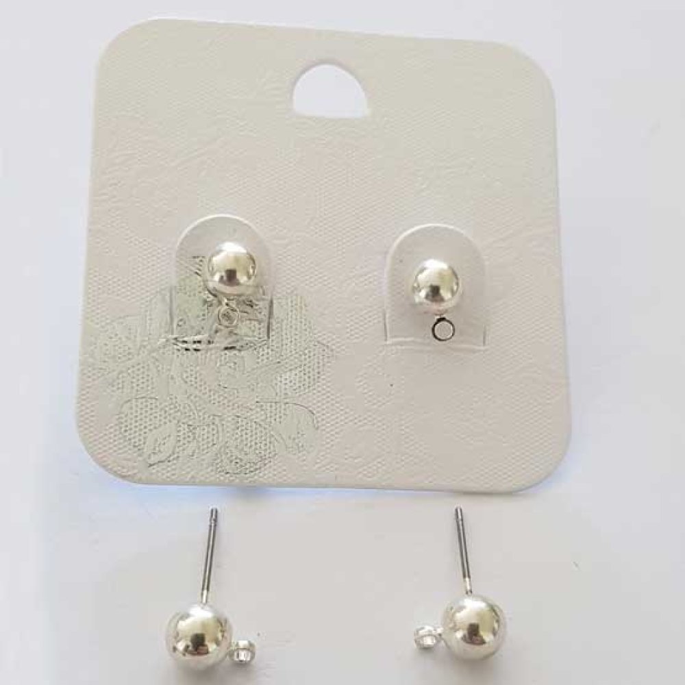 Boucles D'oreilles Tige Perceuse 17 x 6 mm Argent 01 x 2