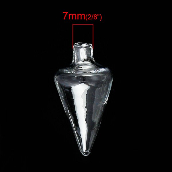 Bolas de vidrio cono 02 de 37mm 5 piezas