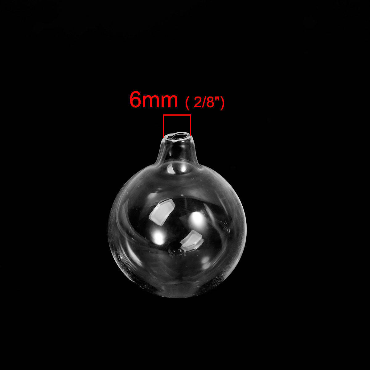 Bolas de vidrio redondas para rellenar vial de 25mm 3 piezas