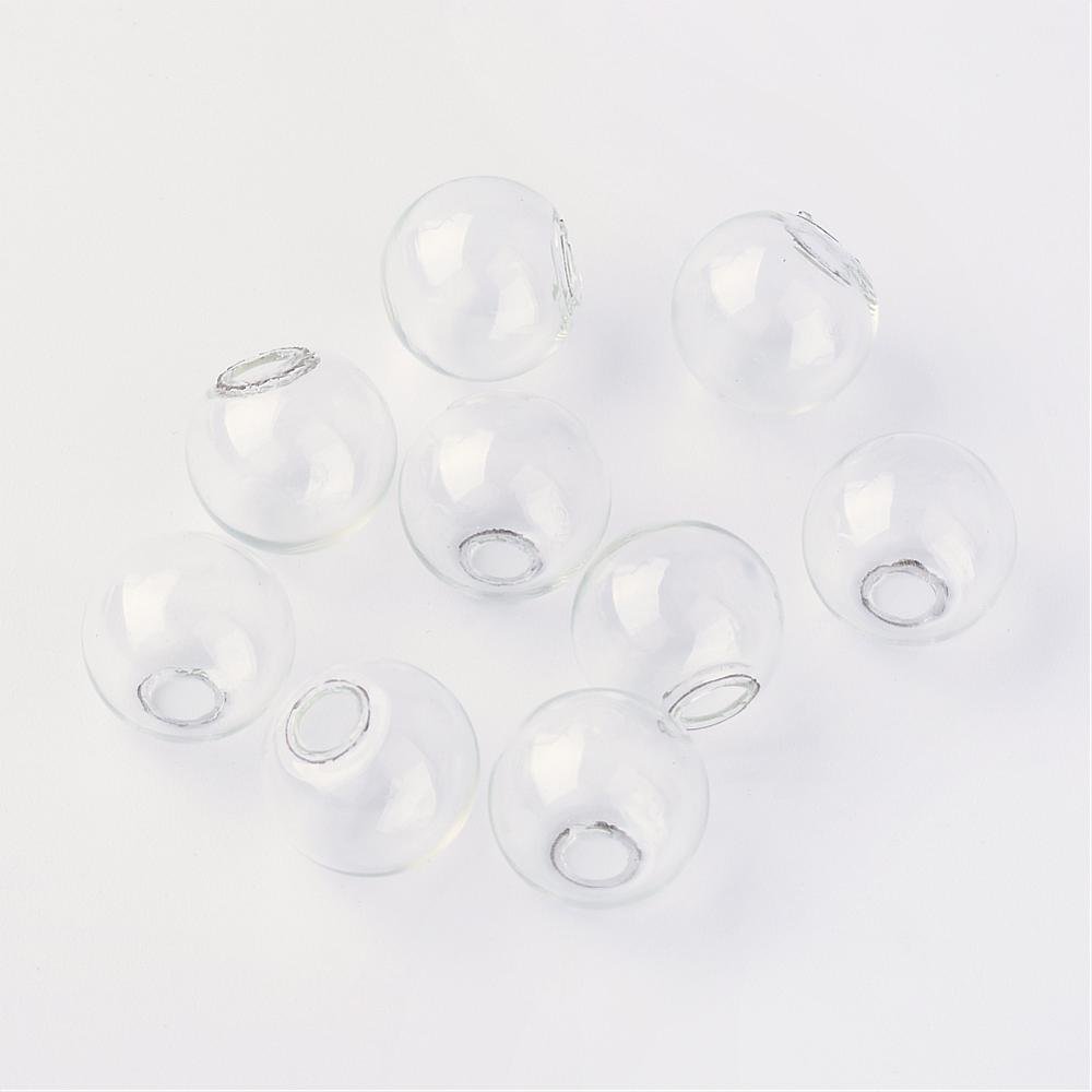 Bolas de vidrio redondas 08mm 50 piezas para rellenar