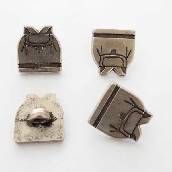 Bouton Argent N&deg;36 Sac &agrave; Dos