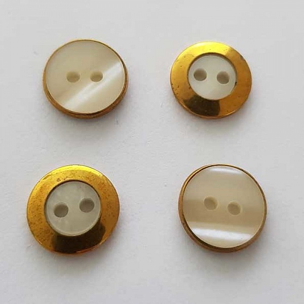 Bouton Dor&eacute; N&deg;38 de 20 mm Rond